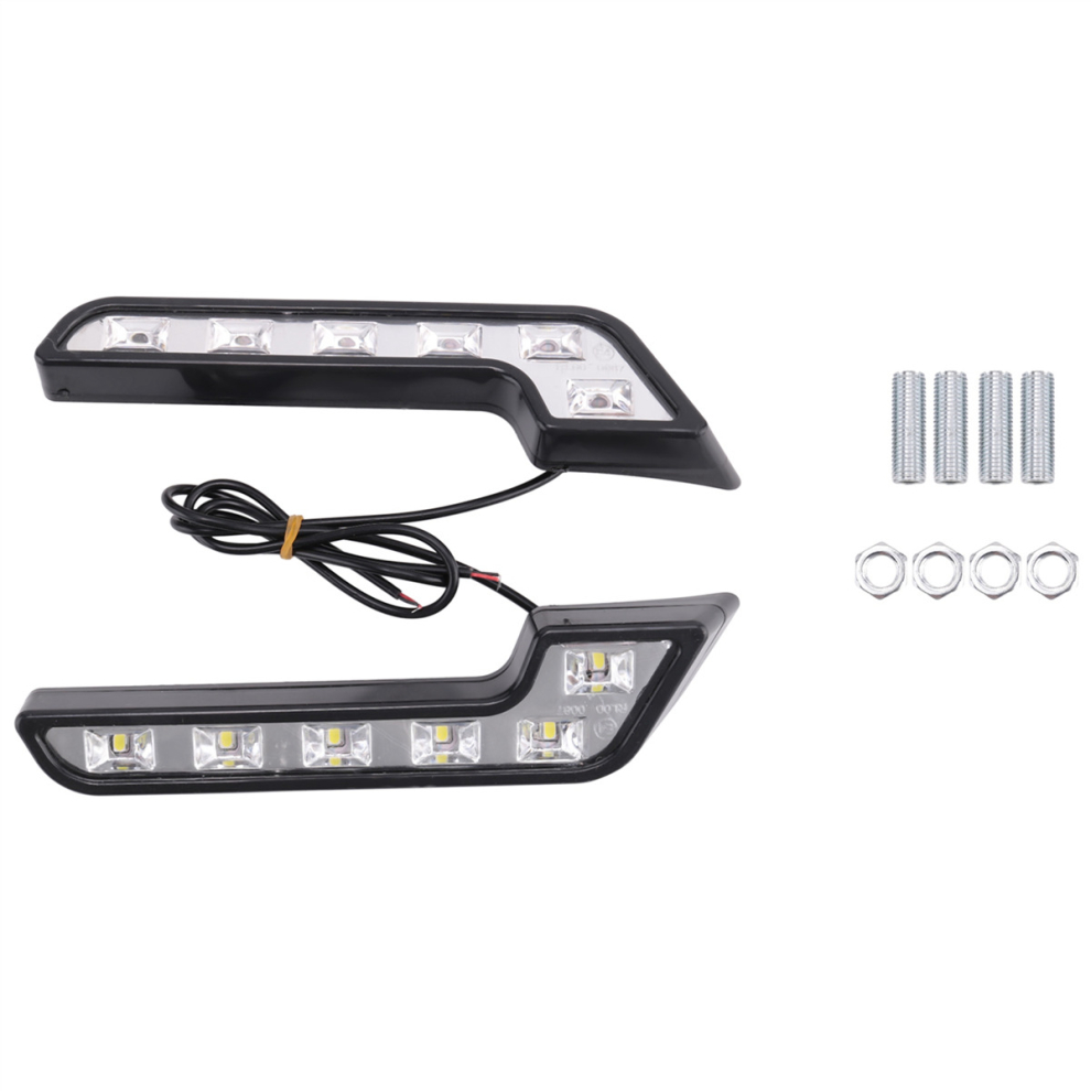 2X 12V Super Bright Drl Led Daytime Running Lights White 4851853463742