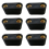 6Pcs Windsurfing Black Plastic 2-Hole Footstrap Insert Windsurf Board 1