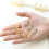 12 Pcs 3 Ring Book Rings Split Hinged 20mm Inner Diameter Gold 4