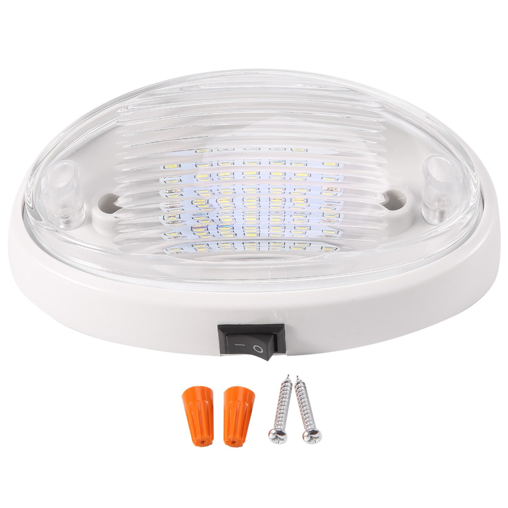 12V LED Light with Switch Caravan Motorhome Boat Awning White