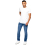 Ze Enzo Enzo Mens Designer Straight Leg Stretch jeans 5