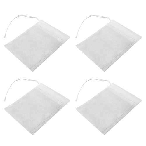 400 Pcs Disposable Tea Filter Bags Empty Cotton DrawstringTea Bags 2