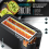 4 Slice Long Slot Toaster - Touch Panel - Remaining Time Display - Double Wall Housing – with Warming Rack – 7 Browning Settings 5