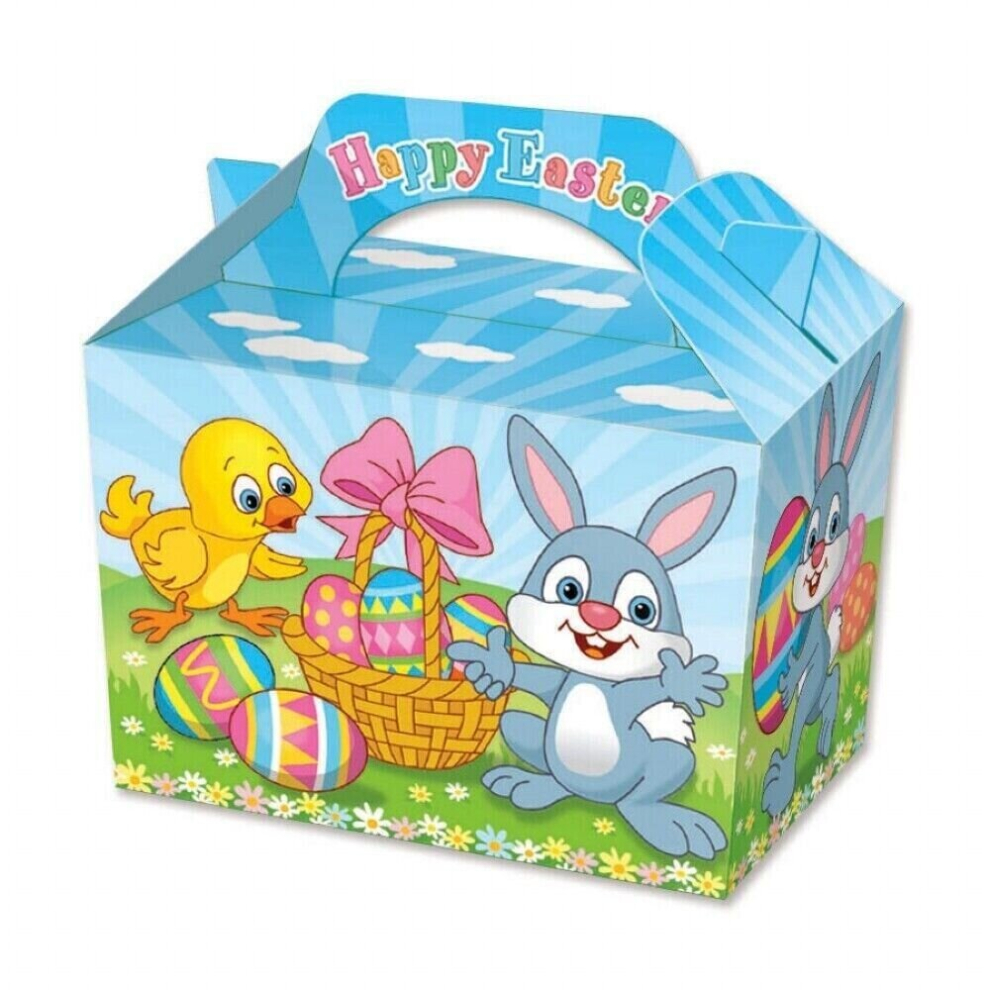 10 Easter Party Boxes - Food Loot Lunch Cardboard Gift Childrens Kids Bunny