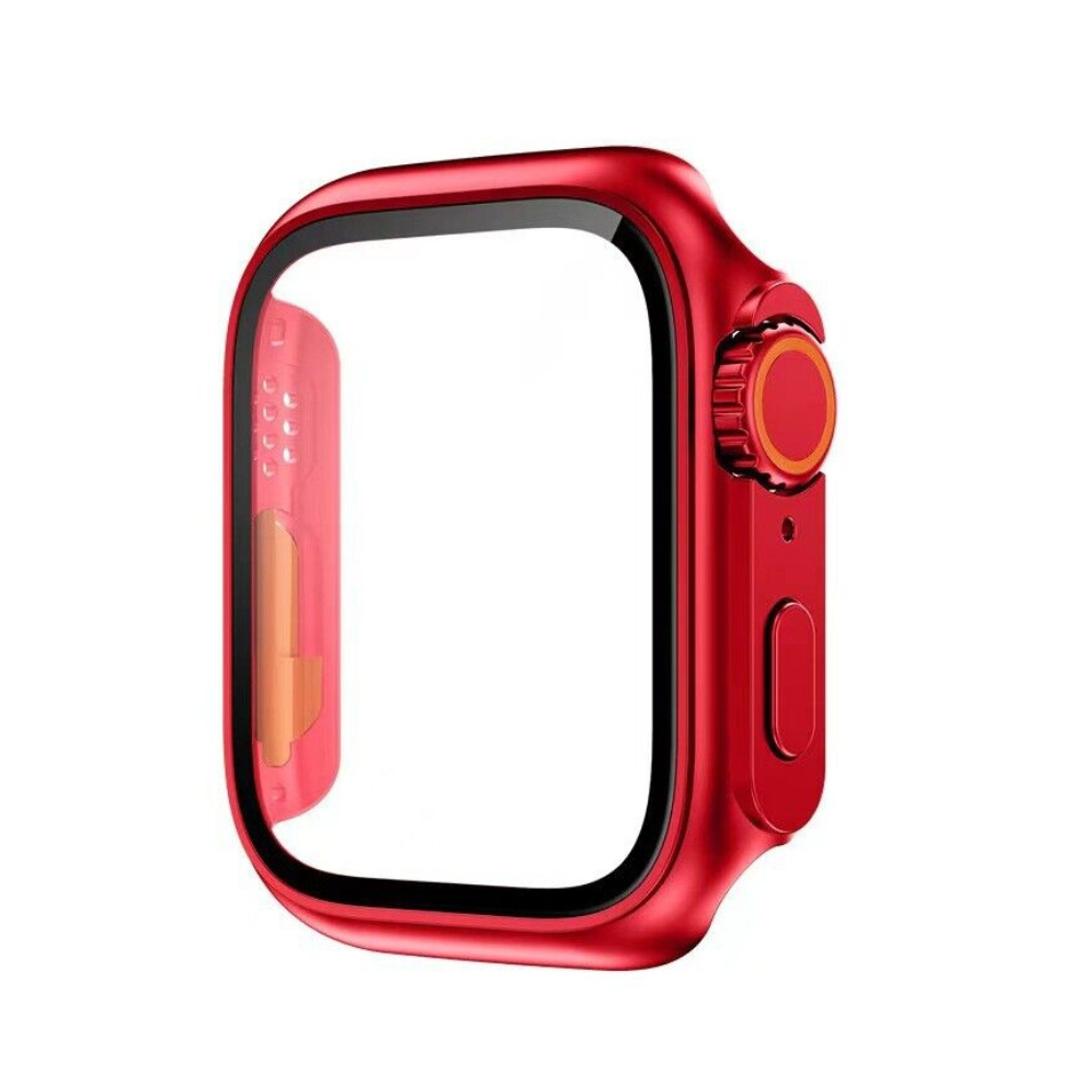 (, Iwatch S6/S5/S4/Se 44Mm) For Apple Watch Series 8 7 6 5 4 Se 45Mm 44Mm Change To Ultra Case Iwatch Cover Red 8381923444839