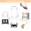 Costway Folding Sack Platform Truck W/Telescopic Push Handle & Wheels Heavy Duty 5
