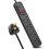 Living And Home (Black, 5M) 4 Way Extension Lead Surge Protecetd with Switched Socket 1