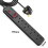 Living And Home (Black, 5M) 4 Way Extension Lead Surge Protecetd with Switched Socket 4