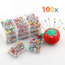 100pcs/pack Kintted Pearl Light Locating Pins
