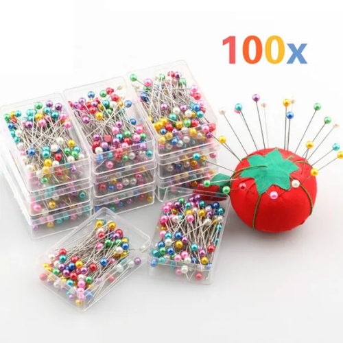 100pcs/pack Kintted Pearl Light Locating Pins