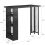 SoBuy FWT100-SCH, Kitchen Breakfast Bar Table Dining Table Coffee Bar 4