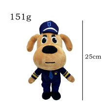 (StyleA) Sheriff Labrador Plush Toy Childern Doll Gift Home Decoration Kids Presents
