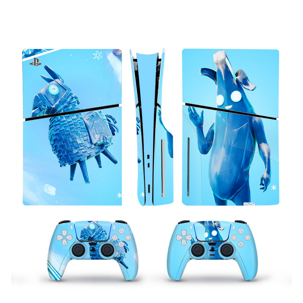 (9) PS5 Slim Disk Fortn Skin Sticker Decal Vinyl Wrap for Playstation 5 Full Set