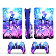 (3) PS5 Slim Disk Fortn Skin Sticker Decal Vinyl Wrap for Playstation 5 Full Set