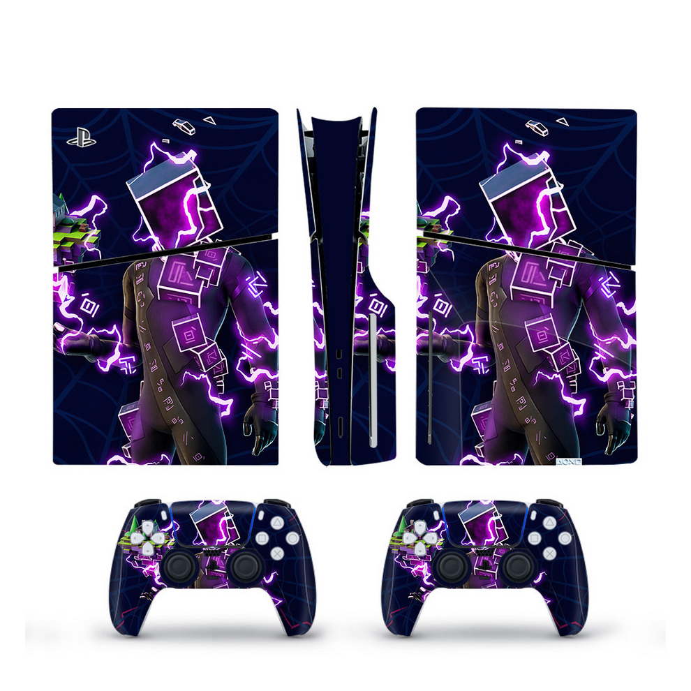 (11) PS5 Slim Disk Fortn Skin Sticker Decal Vinyl Wrap for Playstation 5 Full Set