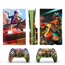 (5) PS5 Slim Disk Fortn Skin Sticker Decal Vinyl Wrap for Playstation 5 Full Set