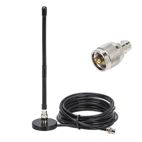 1x 27MHz BNC Radio Antenna with Magnetic Base and 5m Coaxial Cable ...