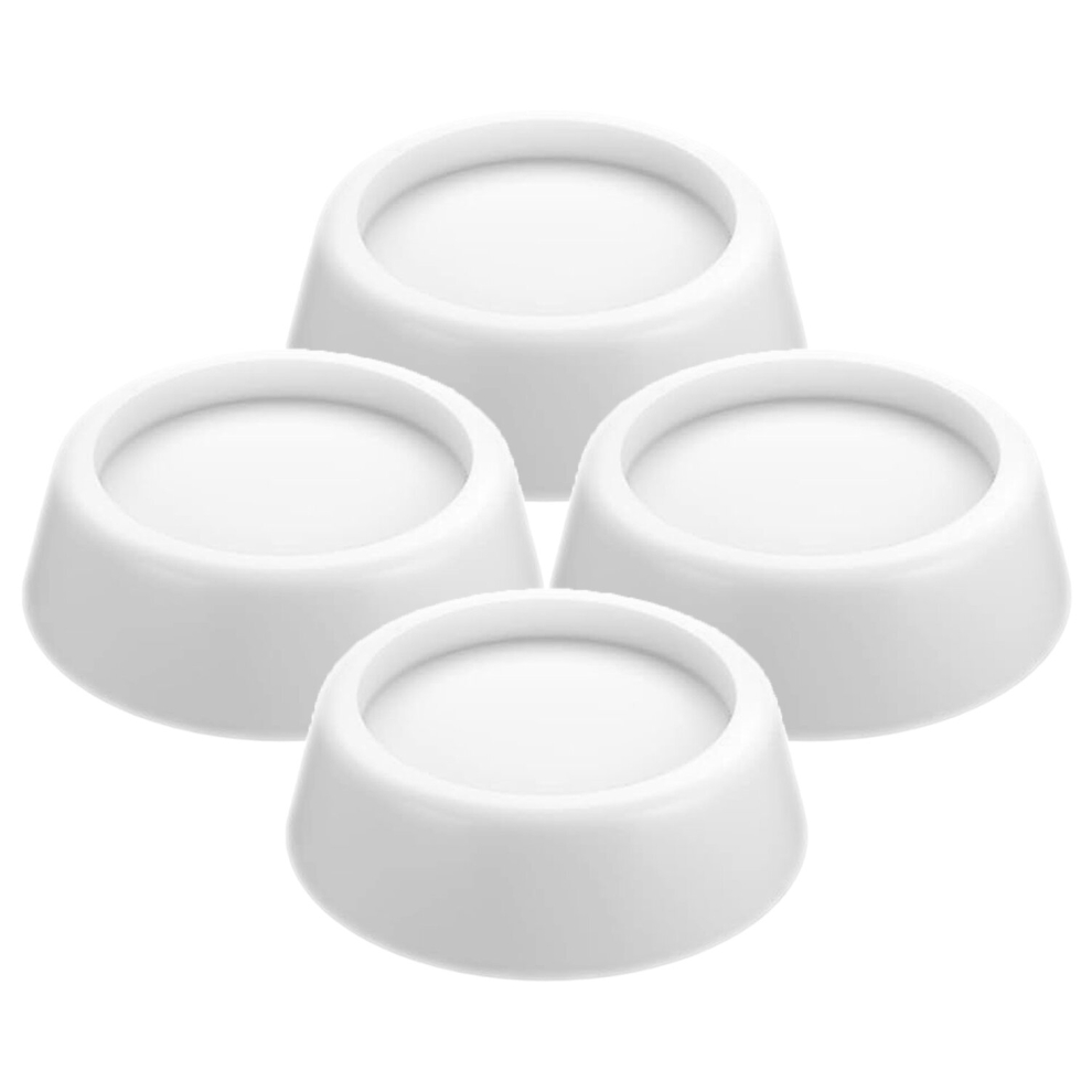 Anti Vibration Rubber Feet Appliance Furniture Non Slip Shock Absorber Pads (White, Pack of 4)