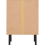 Seconique Leon 3 Drawer Bedside Medium Oak Effect Metal Legs 4