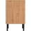 Seconique Leon 3 Drawer Bedside Medium Oak Effect Metal Legs 6