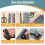 (White) 5M Pants Edge Shorten Self-Adhesive Tape 8