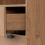 Seconique Leon 2 Drawer 2 Shelf Cabinet Medium Oak Effect Metal Legs 7