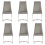 (Grey, 6) Soft Velvet With Silver Chrome Frame Dining Chairs 1
