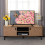 Seconique Leon 2 Door 1 Shelf TV Unit Medium Oak Effect Metal Legs 5