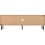 Seconique Leon 2 Door 1 Shelf TV Unit Medium Oak Effect Metal Legs 2