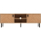 Seconique Leon 2 Door 1 Shelf TV Unit Medium Oak Effect Metal Legs 6