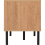 Seconique Leon 2 Door 1 Shelf TV Unit Medium Oak Effect Metal Legs 3