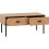 Seconique Leon 2 Drawer Coffee Table Medium Oak Effect Metal Legs 8