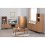 Seconique Leon 2 Door 1 Shelf TV Unit Medium Oak Effect Metal Legs 4