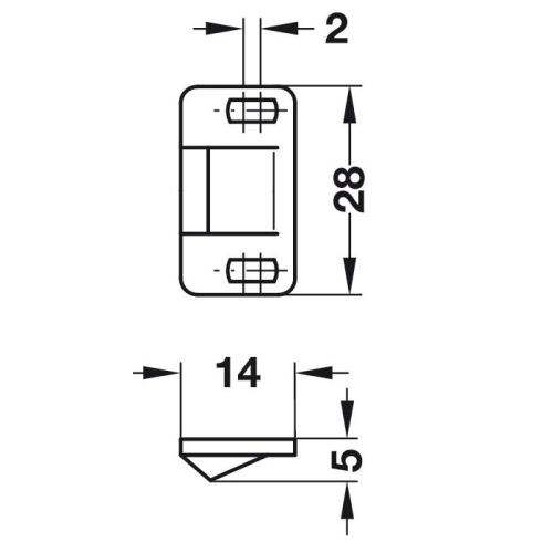 (White) Cabinet Unit Roller Catch Plastic Catch and Stop and Nylon Roller x 10 pcs 2
