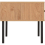 Seconique Leon 2 Drawer Coffee Table Medium Oak Effect Metal Legs 5