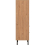 Seconique Leon 2 Door 2 Drawer Cabinet Medium Oak Effect Metal Legs 6