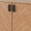 Seconique Leon 2 Door 2 Drawer Cabinet Medium Oak Effect Metal Legs 7