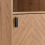 Seconique Leon 1 Door 2 Shelf Cabinet Medium Oak Effect Adjustable Shelving 2