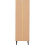 Seconique Leon 1 Door 2 Shelf Cabinet Medium Oak Effect Adjustable Shelving 4