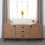 Seconique Leon 2 Door 3 Drawer Sideboard Medium Oak Effect Metal Legs 7
