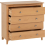 Seconique Oslo 4 Drawer Chest Antique Pine Metal Handles 3