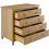Seconique Oslo 4 Drawer Chest Antique Pine Metal Handles 5