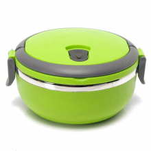 (Green) Hot Food Flask Stainless Steel Lunch Box Thermos Vacuum Insulated Trave