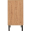 Seconique Leon 3 Drawer Chest Medium Oak Effect Metal Legs 6