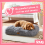 (Small/Medium) Snug Furry Friends Super Fluffy Dog Pet Bed 7
