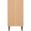 Seconique Leon 5 Drawer Narrow Chest Medium Oak Effect Metal Legs 2
