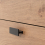 Seconique Leon 3 Drawer Chest Medium Oak Effect Metal Legs 4