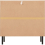 Seconique Leon 3 Drawer Chest Medium Oak Effect Metal Legs 5