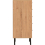 Seconique Leon 5 Drawer Narrow Chest Medium Oak Effect Metal Legs 5