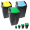 (70L) 3Pcs Plastic Flip Top Waste Bin with Removable Lid 6